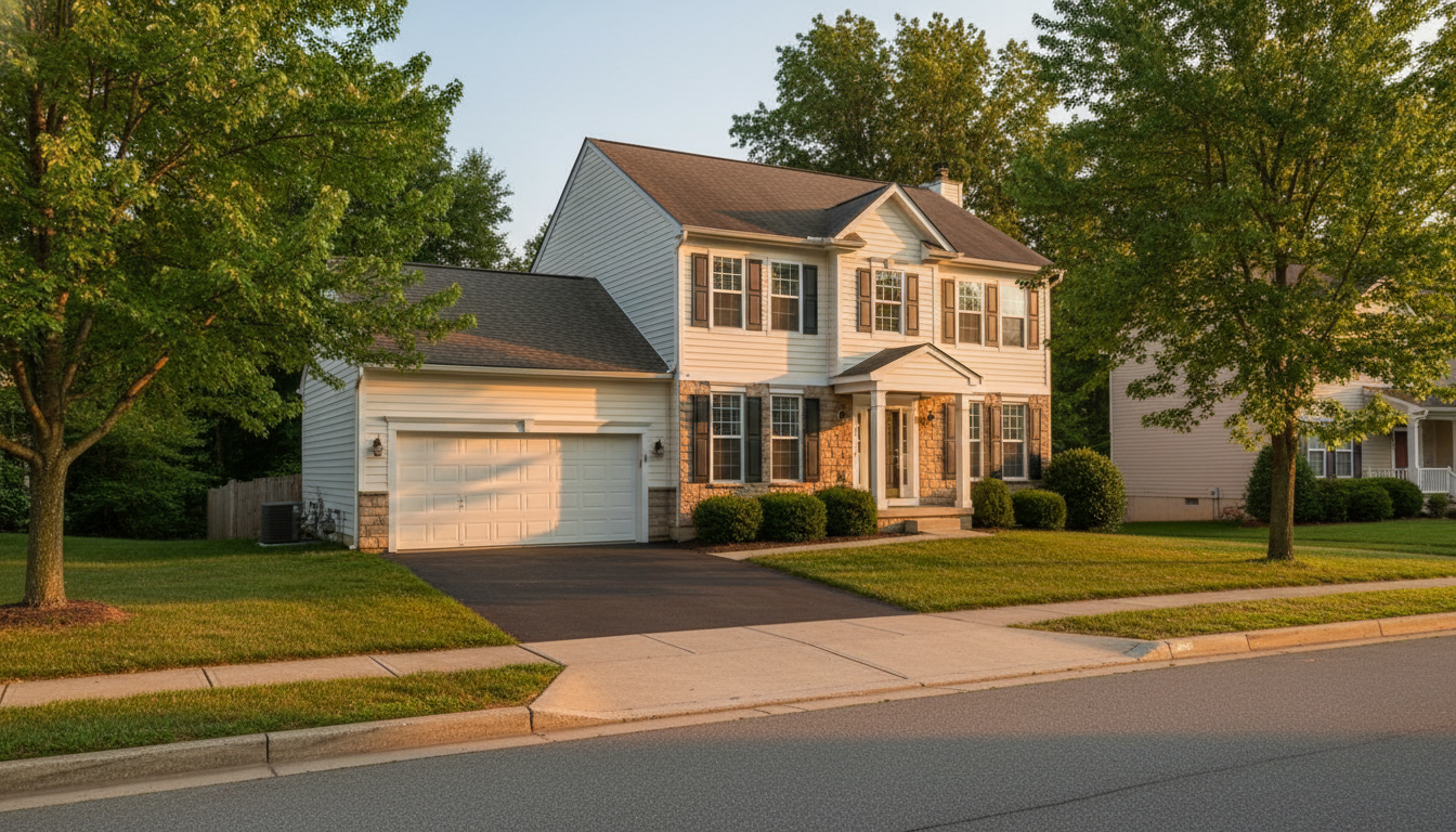 Ashburn, Virginia residential exterior โ 20147 corridor colonial home
