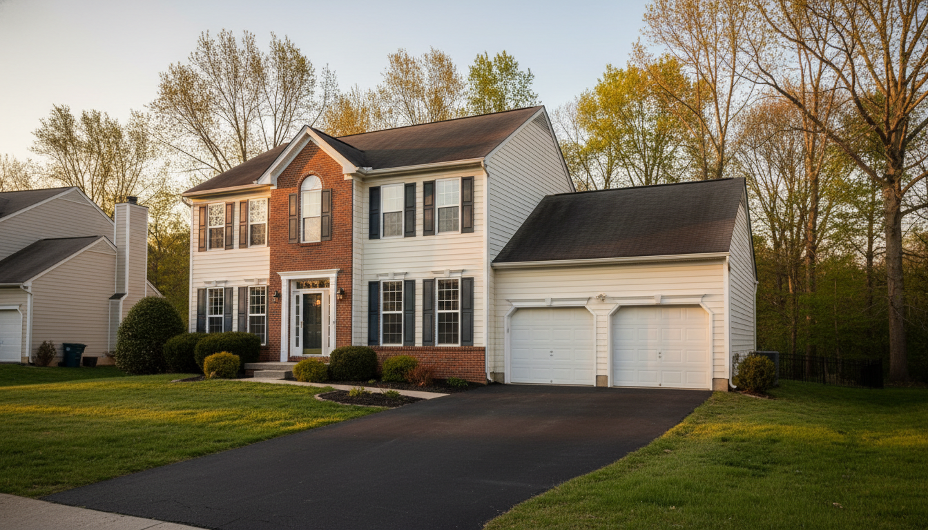 Centreville, Virginia residential exterior โ Route 29 corridor tract colonial