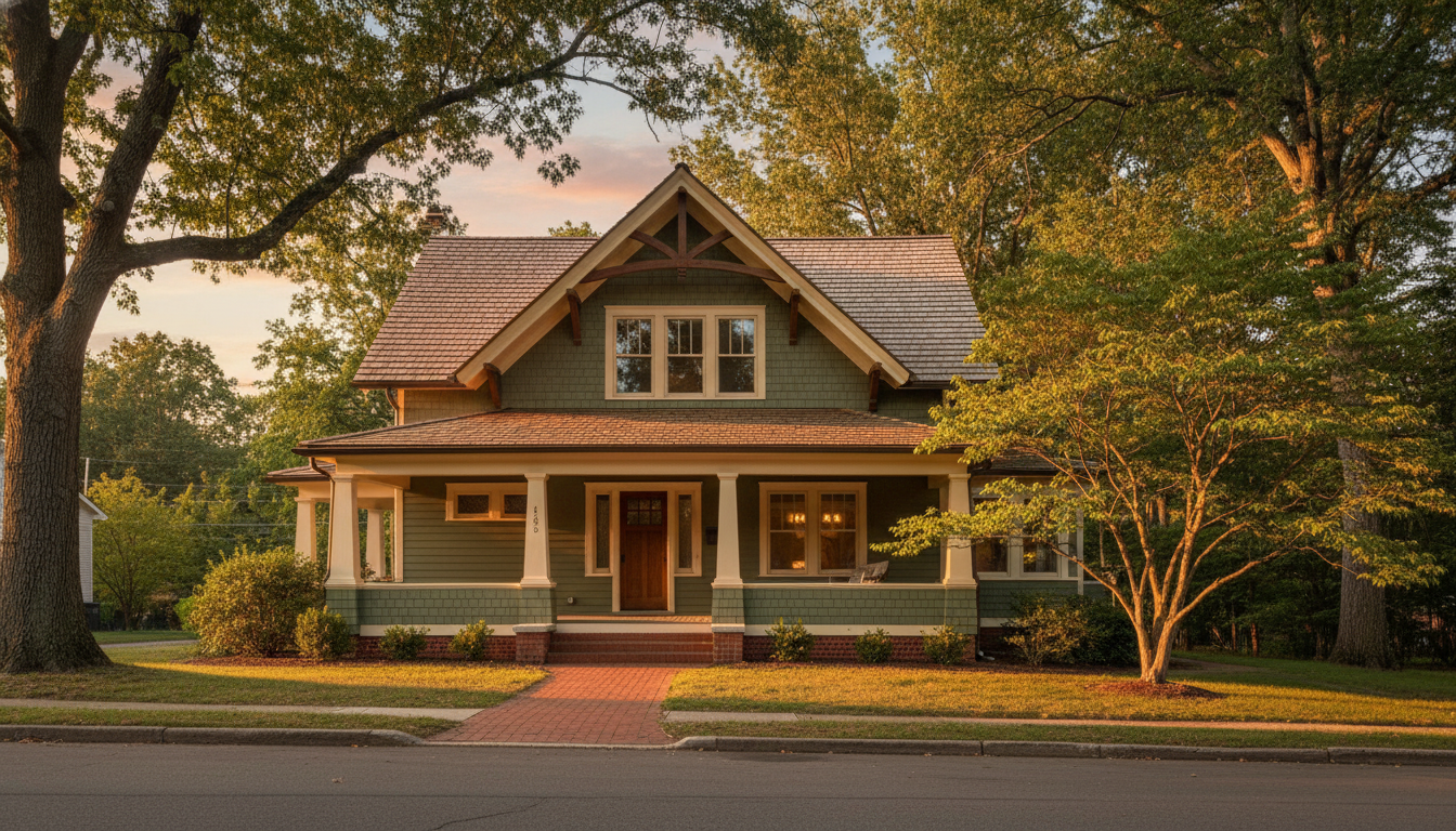 Herndon, Virginia residential exterior โ old-town craftsman home