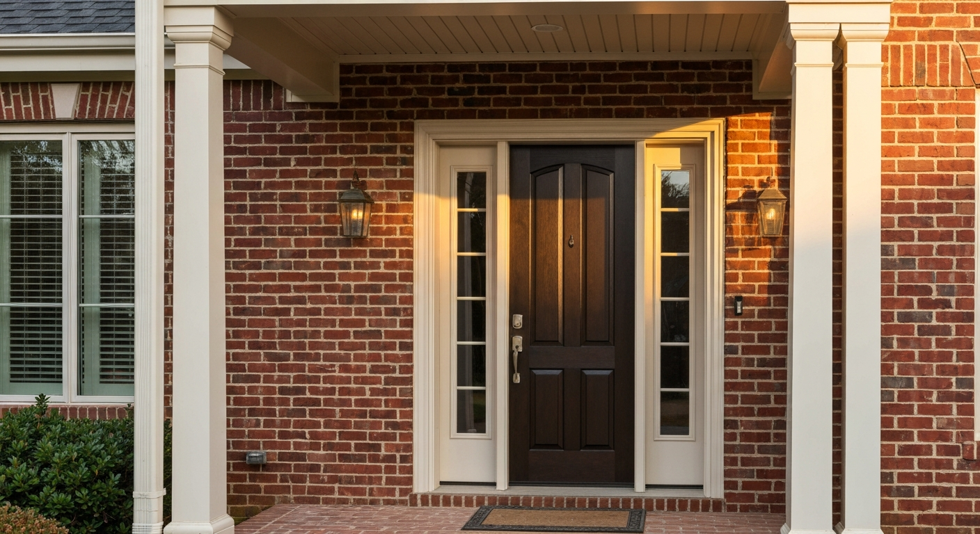 New front entry door installation