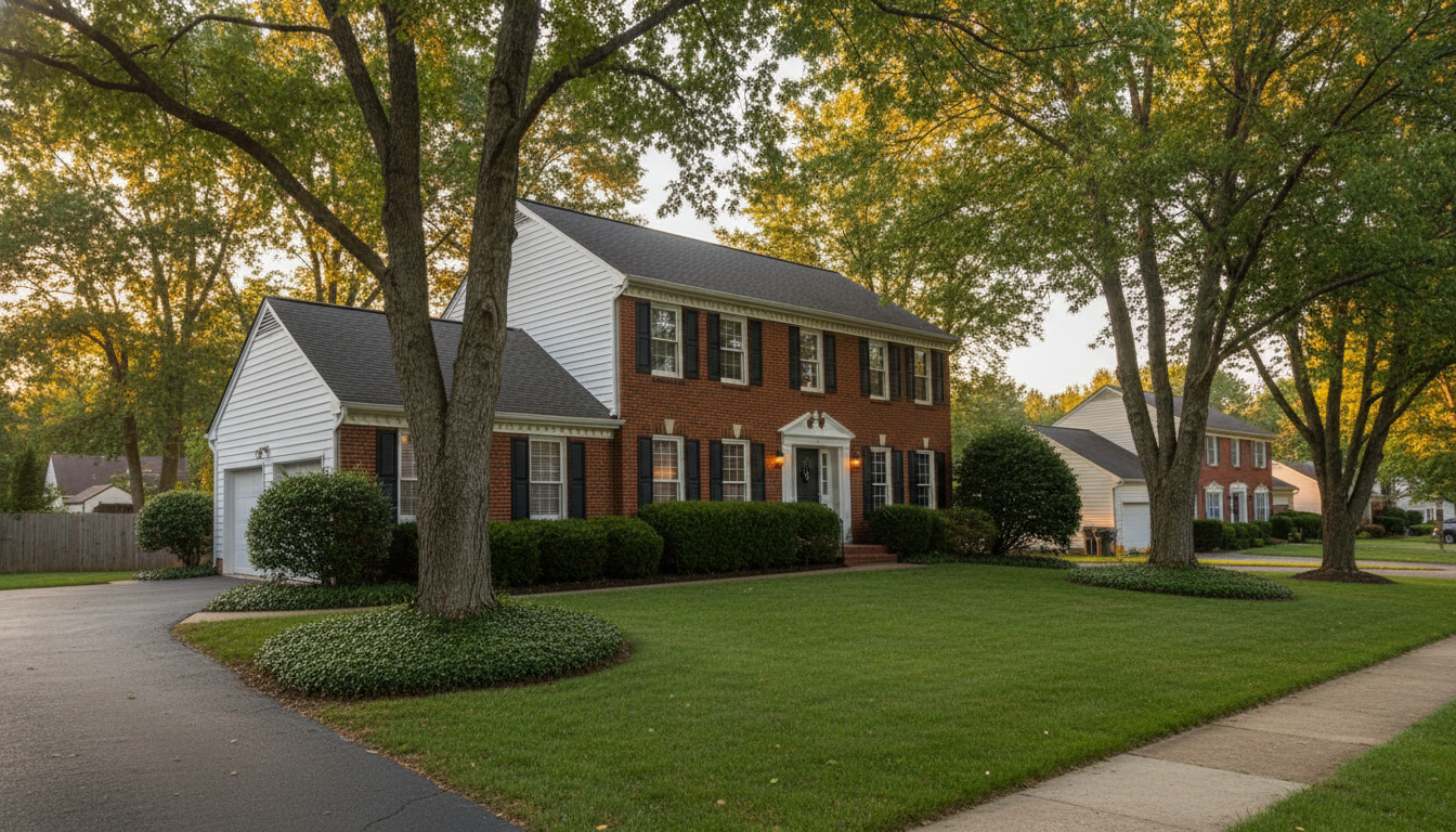 Sterling, Virginia residential exterior — Loudoun County colonial home