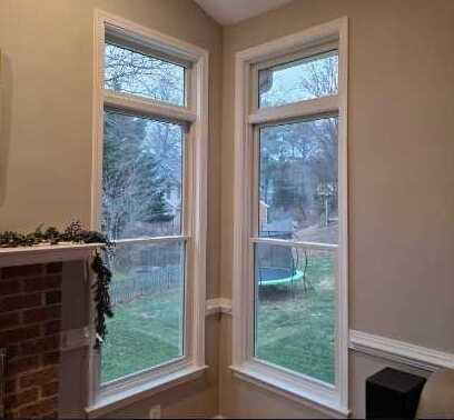 Original corner windows before Andersen replacement by Virginia Exteriors